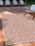 Urban Oasis Rugs Collection Area Rug -  Rooftop (Rust Red)