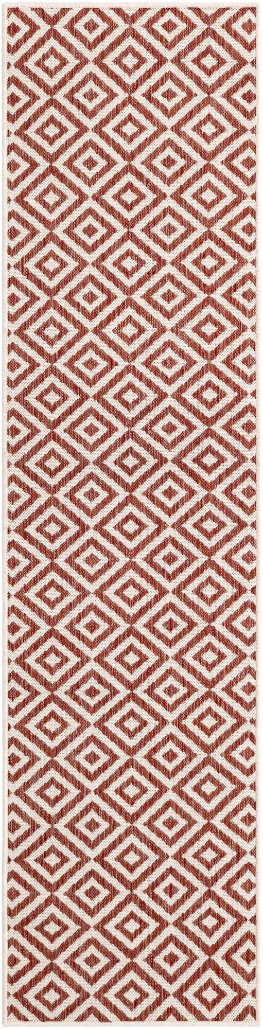 Urban Oasis Rugs Collection Area Rug -  Rooftop (Rust Red)