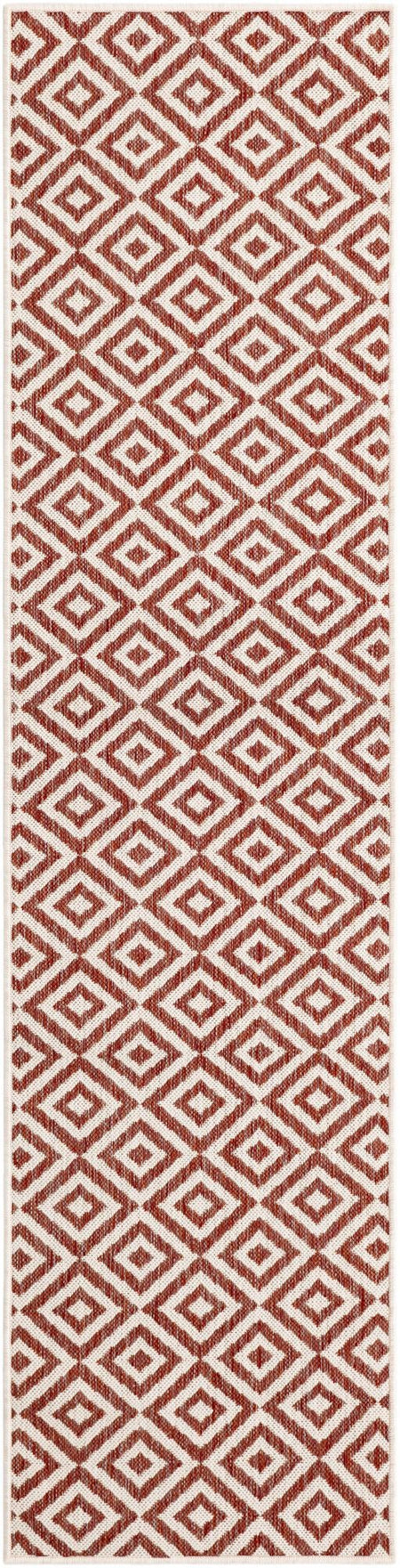 Urban Oasis Rugs Collection Area Rug -  Rooftop (Rust Red)