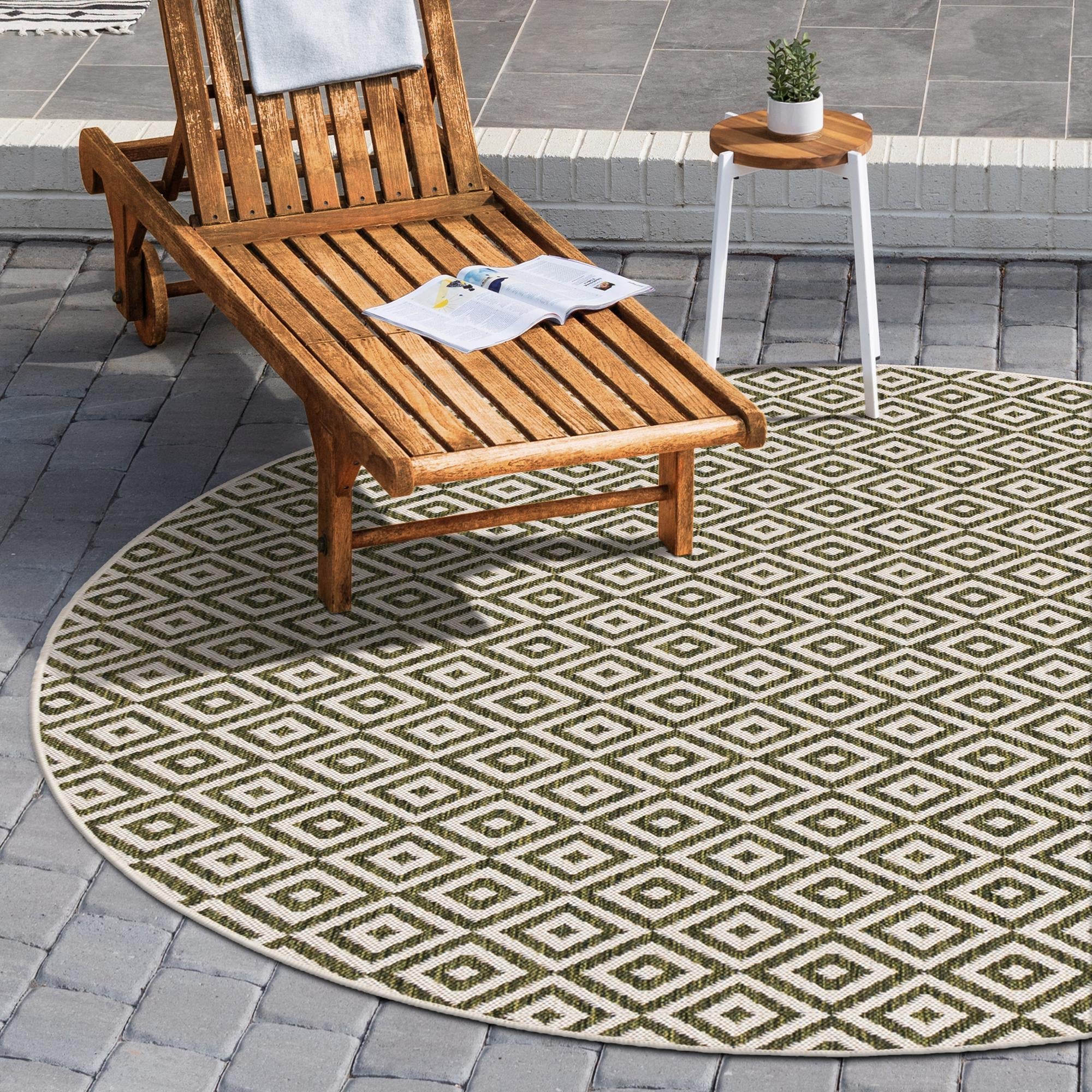 Urban Oasis Rugs Collection Area Rug -  Rooftop (Green)