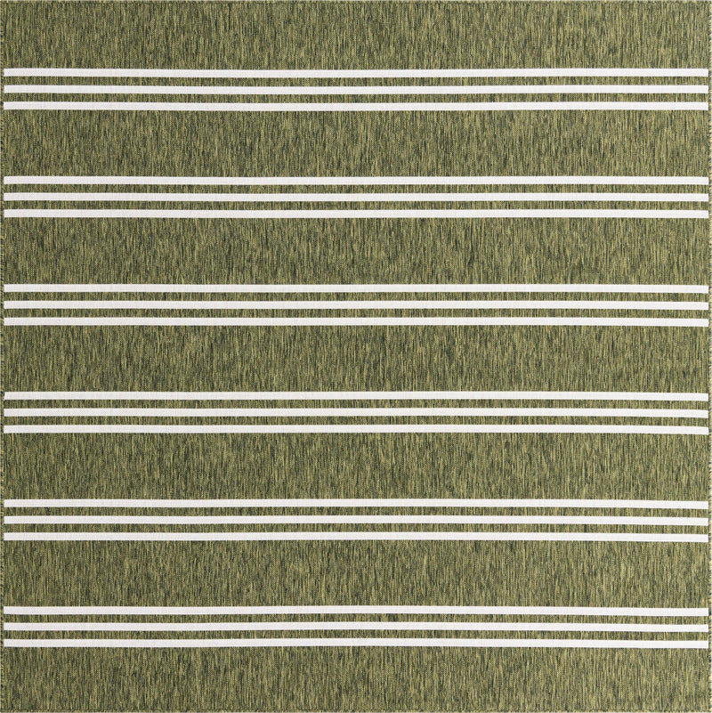 Urban Oasis Rugs Collection Area Rug -  District (Green) Square Green Main