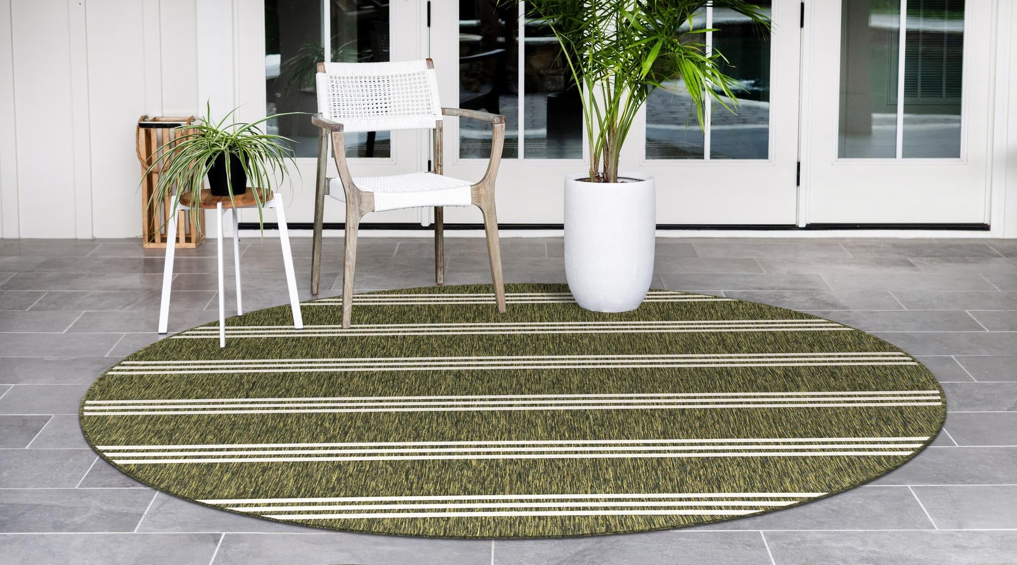 Urban Oasis Rugs Collection Area Rug -  District (Green)