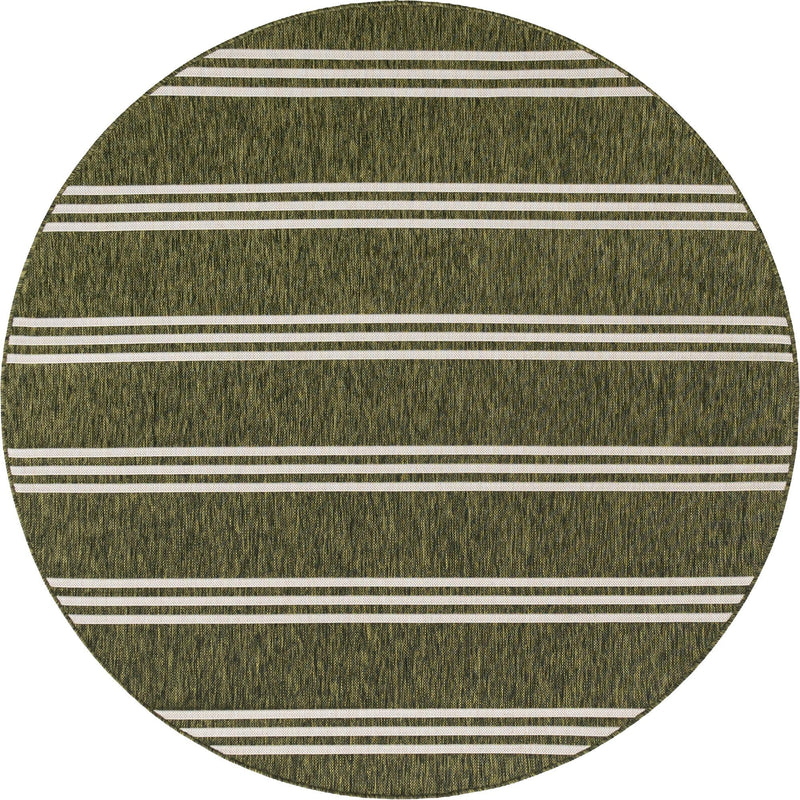 Urban Oasis Rugs Collection Area Rug -  District (Green) Round Green Main