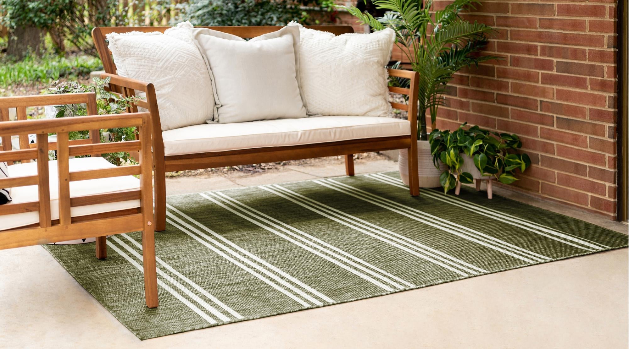 Urban Oasis Rugs Collection Area Rug -  District (Green)