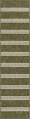 Urban Oasis Rugs Collection Area Rug -  District (Green) Runner Green Main