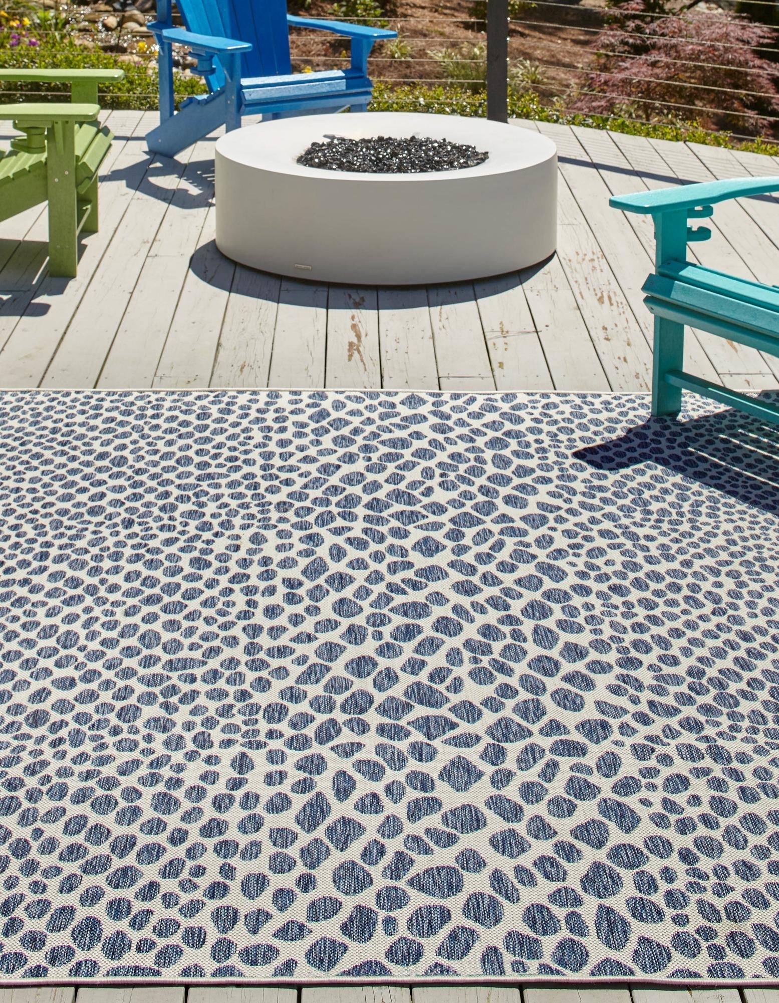 Urban Oasis Rugs Collection Area Rug -  Terrace (Blue)