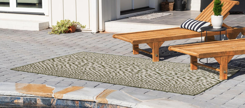 Urban Oasis Rugs Collection Area Rug -  Terrace (Green) Rectangle Green  lifestyle 2