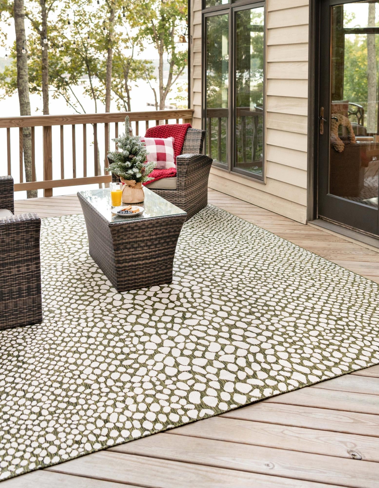 Urban Oasis Rugs Collection Area Rug -  Terrace (Green)