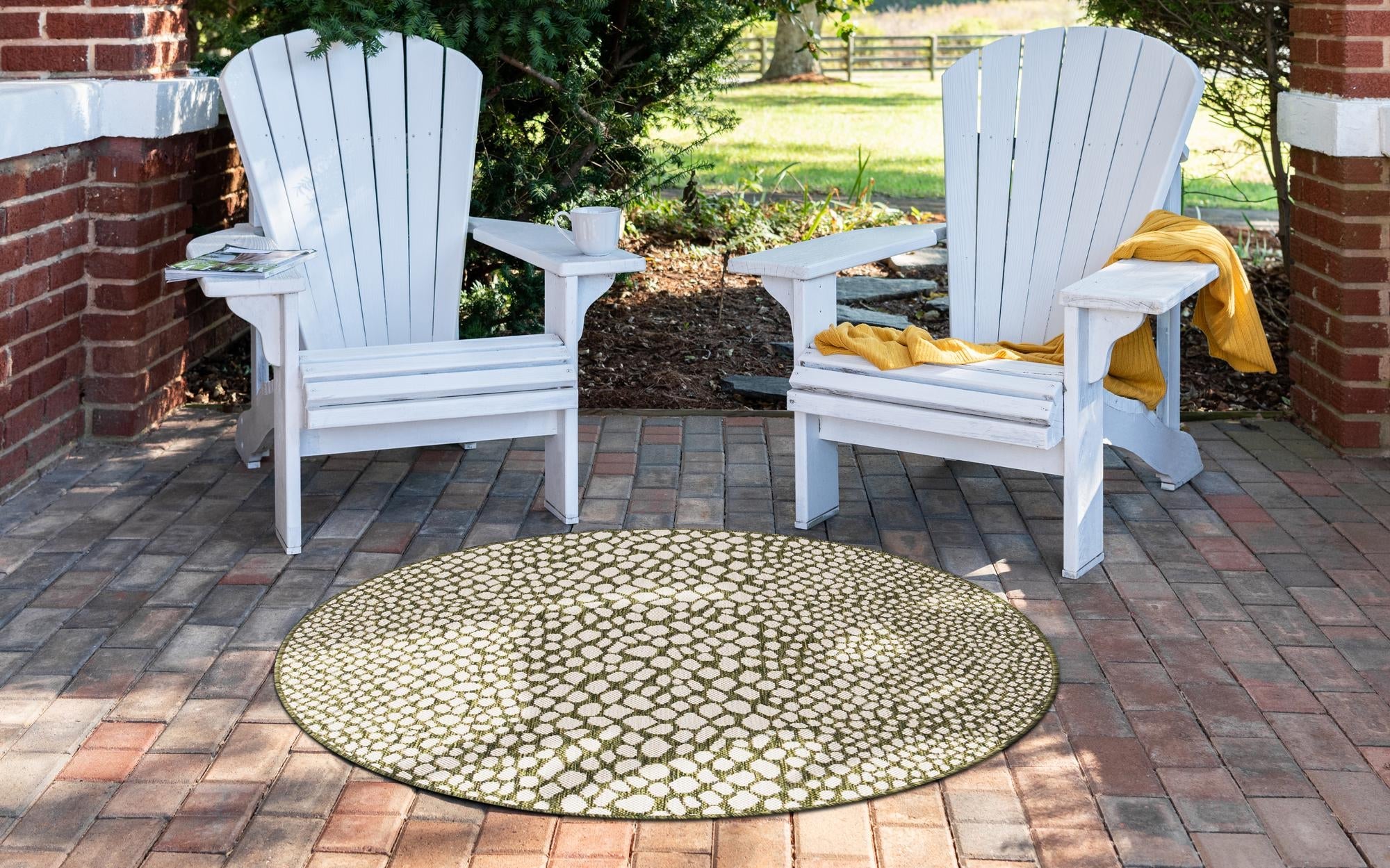 Urban Oasis Rugs Collection Area Rug -  Terrace (Green)