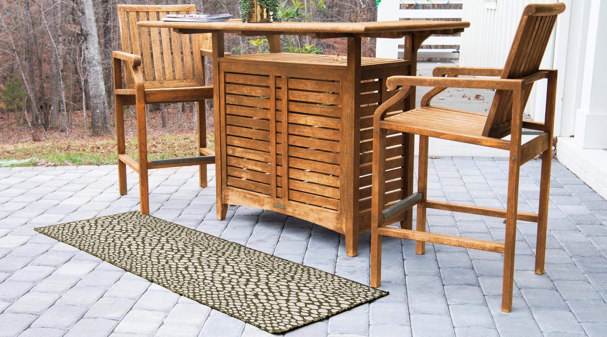 Urban Oasis Rugs Collection Area Rug -  Terrace (Green)