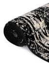 Cascade Range Collection Area Rug -  Rainier Oval Black and White  lifestyle 19