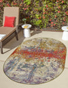 Urban Terrace Collection Area Rug -  Terrace Oval Multi  lifestyle 22