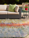 Urban Terrace Collection Area Rug -  Terrace Octagon Multi  lifestyle 28