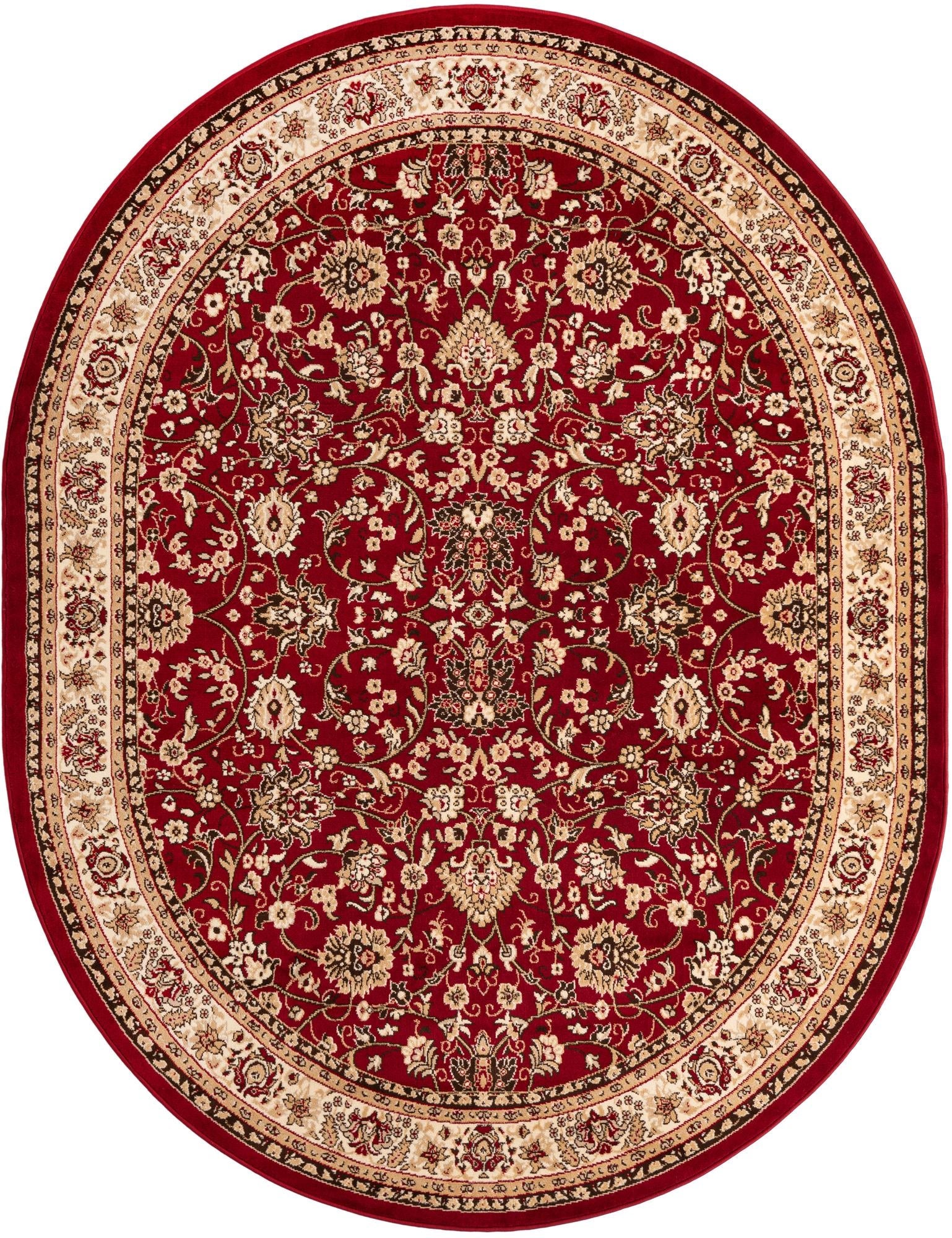 Isfahan Elegance Collection Area Rug - Naghsh-e Jahan (Burgundy)