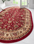 Isfahan Elegance Collection Area Rug - Naghsh-e Jahan (Burgundy)