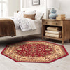 Isfahan Elegance Collection Area Rug - Naghsh-e Jahan (Burgundy) Octagon Burgundy  lifestyle 135