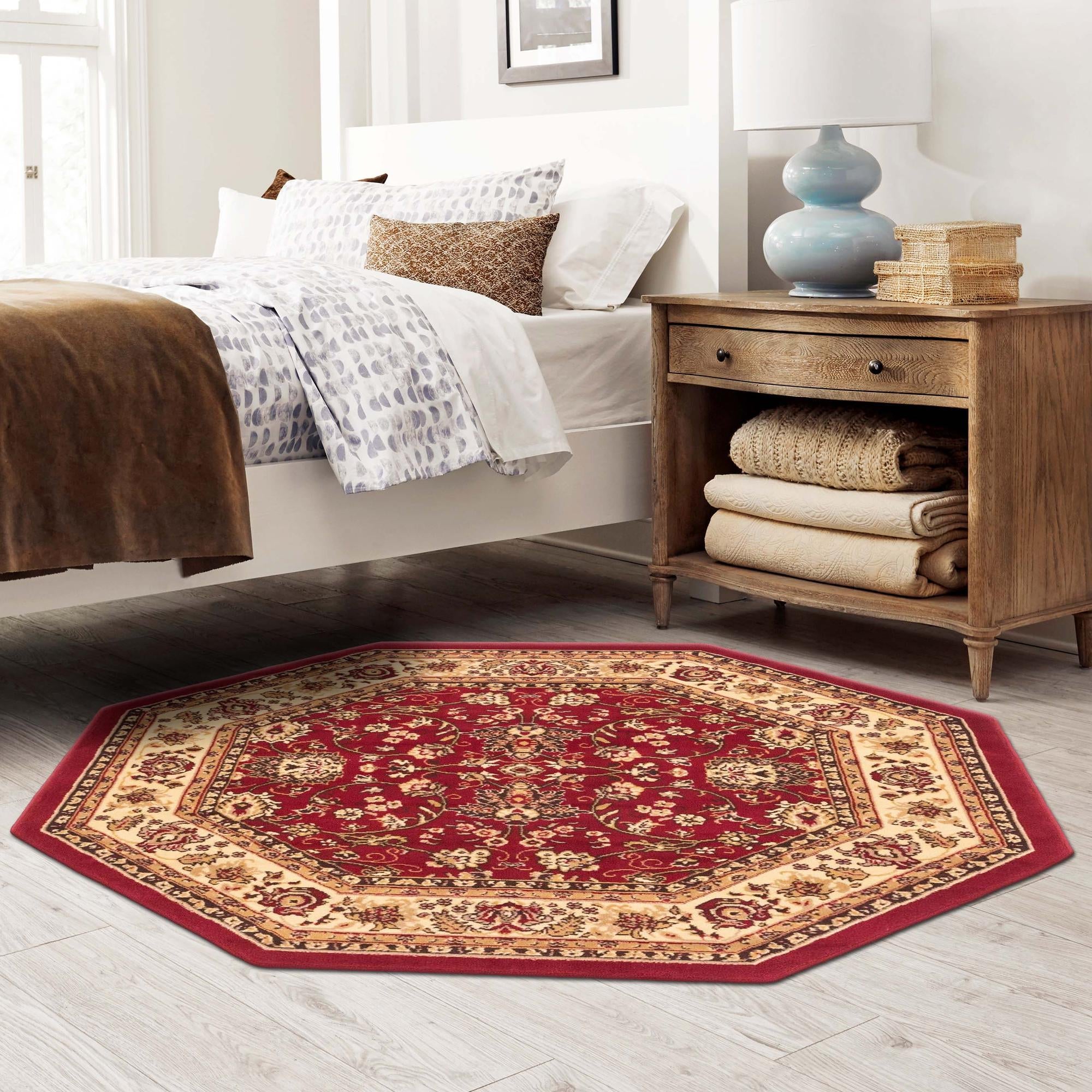 Isfahan Elegance Collection Area Rug - Naghsh-e Jahan (Burgundy)