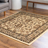 Isfahan Elegance Collection Area Rug - Naghsh-e Jahan (Ivory) Square Ivory  lifestyle 90