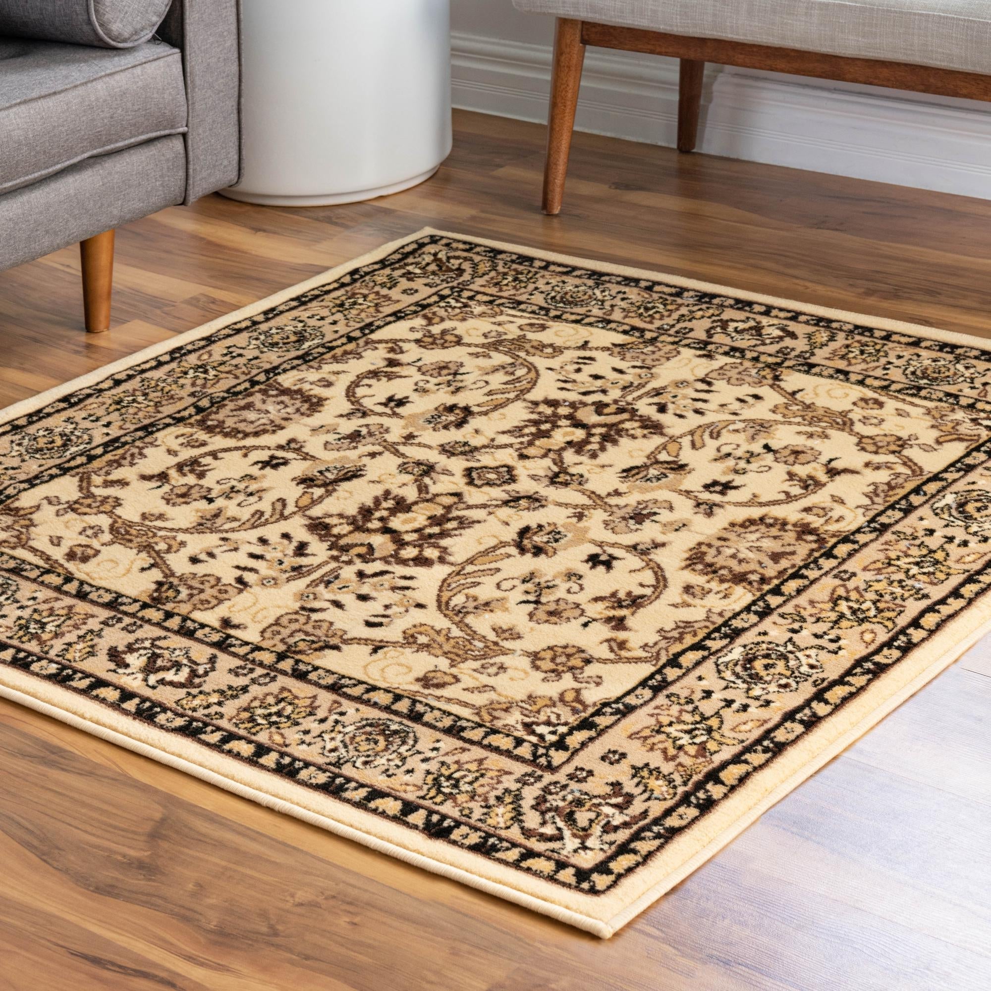 Isfahan Elegance Collection Area Rug - Naghsh-e Jahan (Ivory)