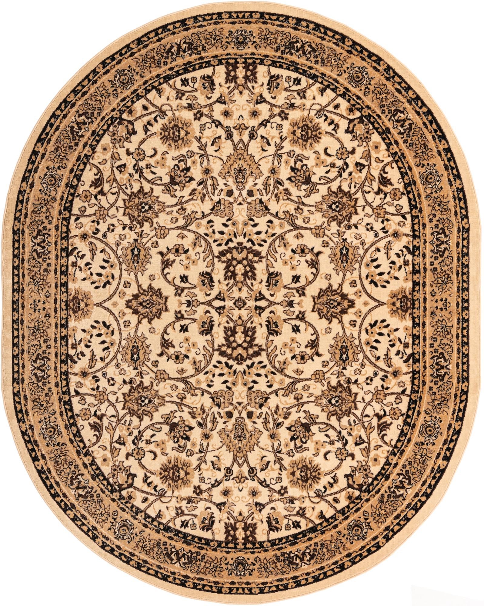 Isfahan Elegance Collection Area Rug - Naghsh-e Jahan (Ivory)