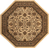 Isfahan Elegance Collection Area Rug - Naghsh-e Jahan (Ivory) Octagon Ivory  lifestyle 21