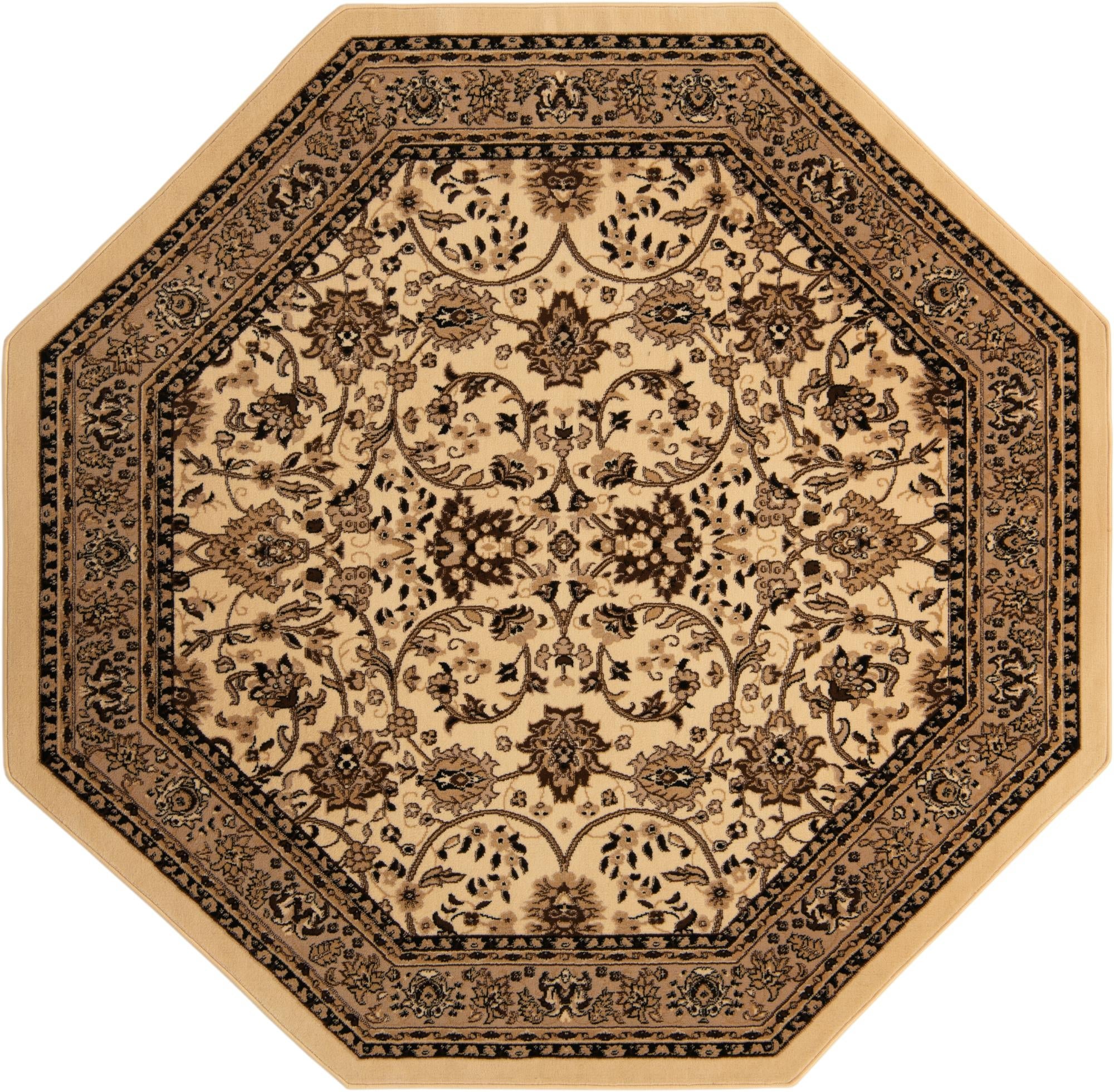 Isfahan Elegance Collection Area Rug - Naghsh-e Jahan (Ivory)