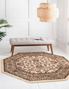 Isfahan Elegance Collection Area Rug - Naghsh-e Jahan (Ivory) Octagon Ivory  lifestyle 26