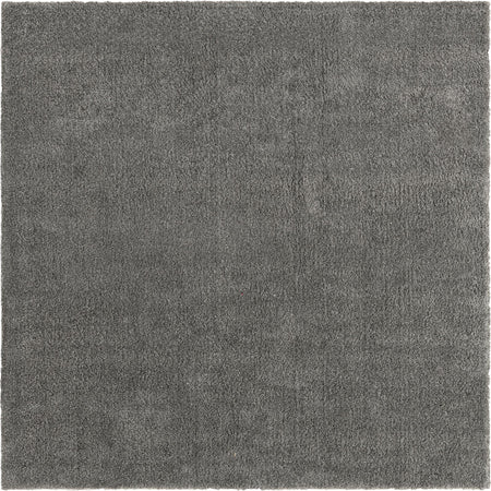 Solid Shag Seaside Collection Area Rug - Azure Cove (Gray)