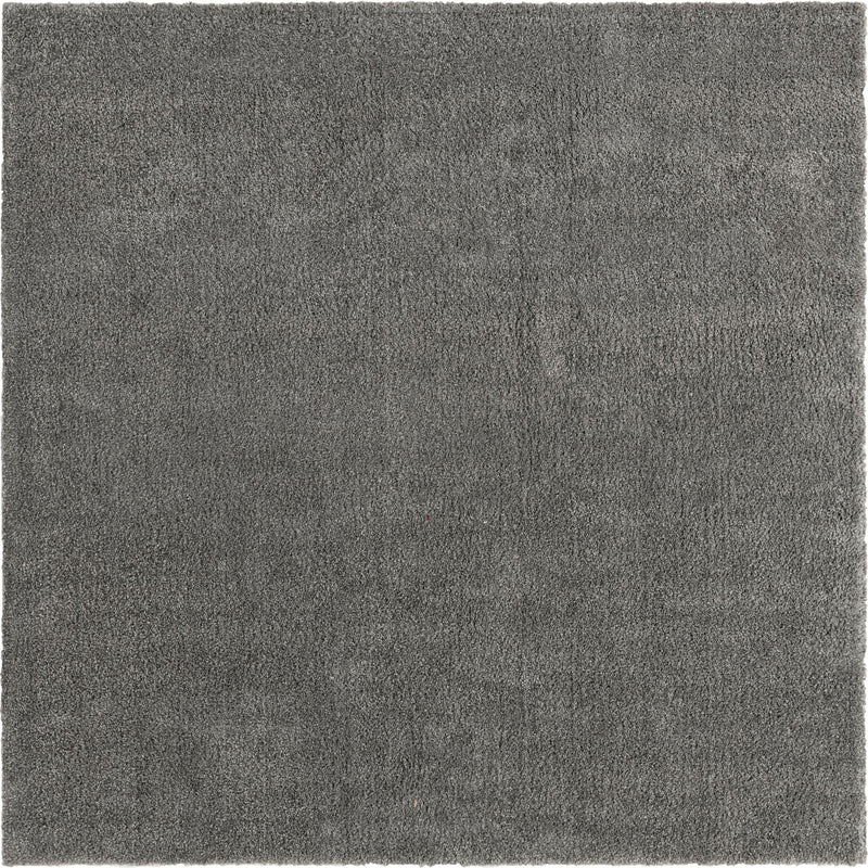 Solid Shag Seaside Collection Area Rug - Azure Cove (Gray) Square Gray  lifestyle 18