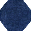 Solid Shag Seaside Collection Area Rug - Azure Cove (Navy Blue) Octagon Navy Blue  lifestyle 22