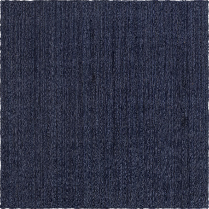 Woven Seaside Jute Collection Area Rug - Savannah (Navy Blue) Square Navy Blue  lifestyle 23