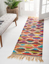 Moroccan Lattice Woven Collection Area Rug - Casablanca Runner Multi  lifestyle 23