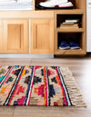 Moroccan Lattice Woven Collection Area Rug - Casablanca Runner Multi  lifestyle 29