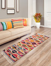 Moroccan Lattice Woven Collection Area Rug - Casablanca Runner Multi  lifestyle 30