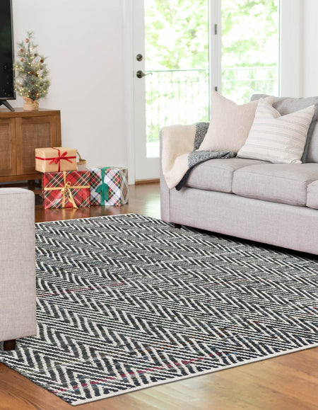 Zigzag Marina Collection Area Rug - HarborStripes