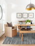 Zigzag Marina Collection Area Rug - HarborStripes