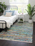 Zigzag Marina Collection Area Rug - HarborStripes