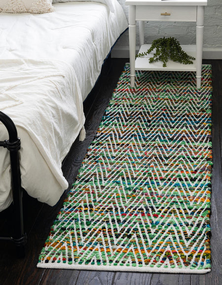 Zigzag Marina Collection Area Rug - HarborStripes