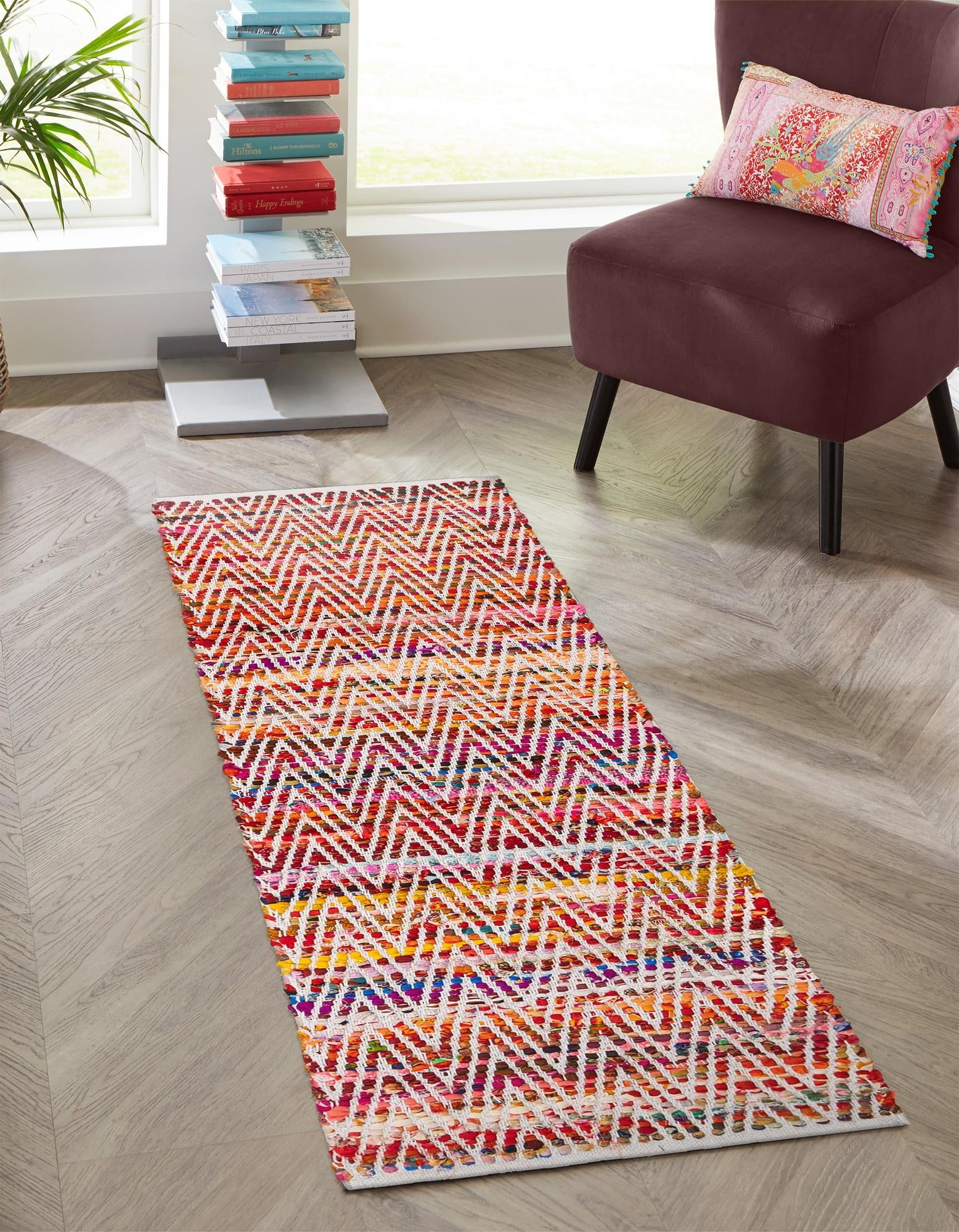 Zigzag Marina Collection Area Rug - HarborStripes