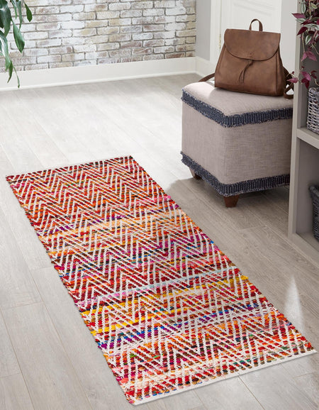 Zigzag Marina Collection Area Rug - HarborStripes