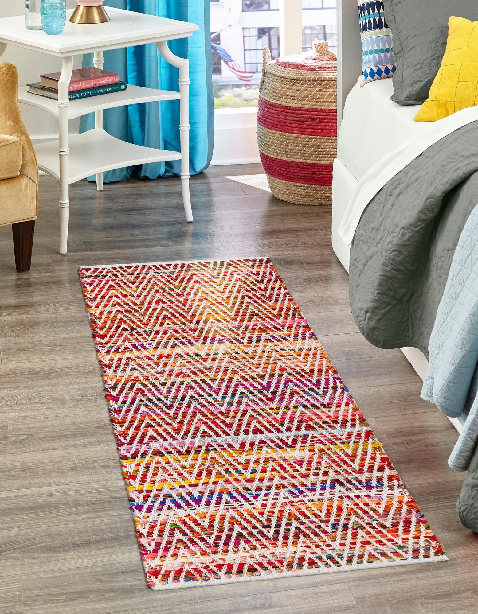 Zigzag Marina Collection Area Rug - HarborStripes