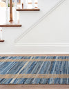 Osian Looms Collection Area Rug - Durham Runner Navy Blue  lifestyle 89