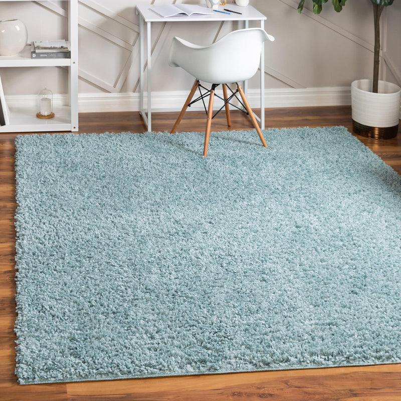 Alpine Plush Collection Area Rug -  Cortina (Aqua) Square Aqua  lifestyle 6