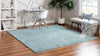 Alpine Plush Collection Area Rug -  Cortina (Aqua) Square Aqua  lifestyle 11