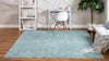 Alpine Plush Collection Area Rug -  Cortina (Aqua) Square Aqua  lifestyle 18