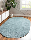 Alpine Plush Collection Area Rug -  Cortina (Aqua) Oval Aqua  lifestyle 10