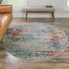 Caribbean Breeze Collection Area Rug -  Isla Oval Cream  lifestyle 94