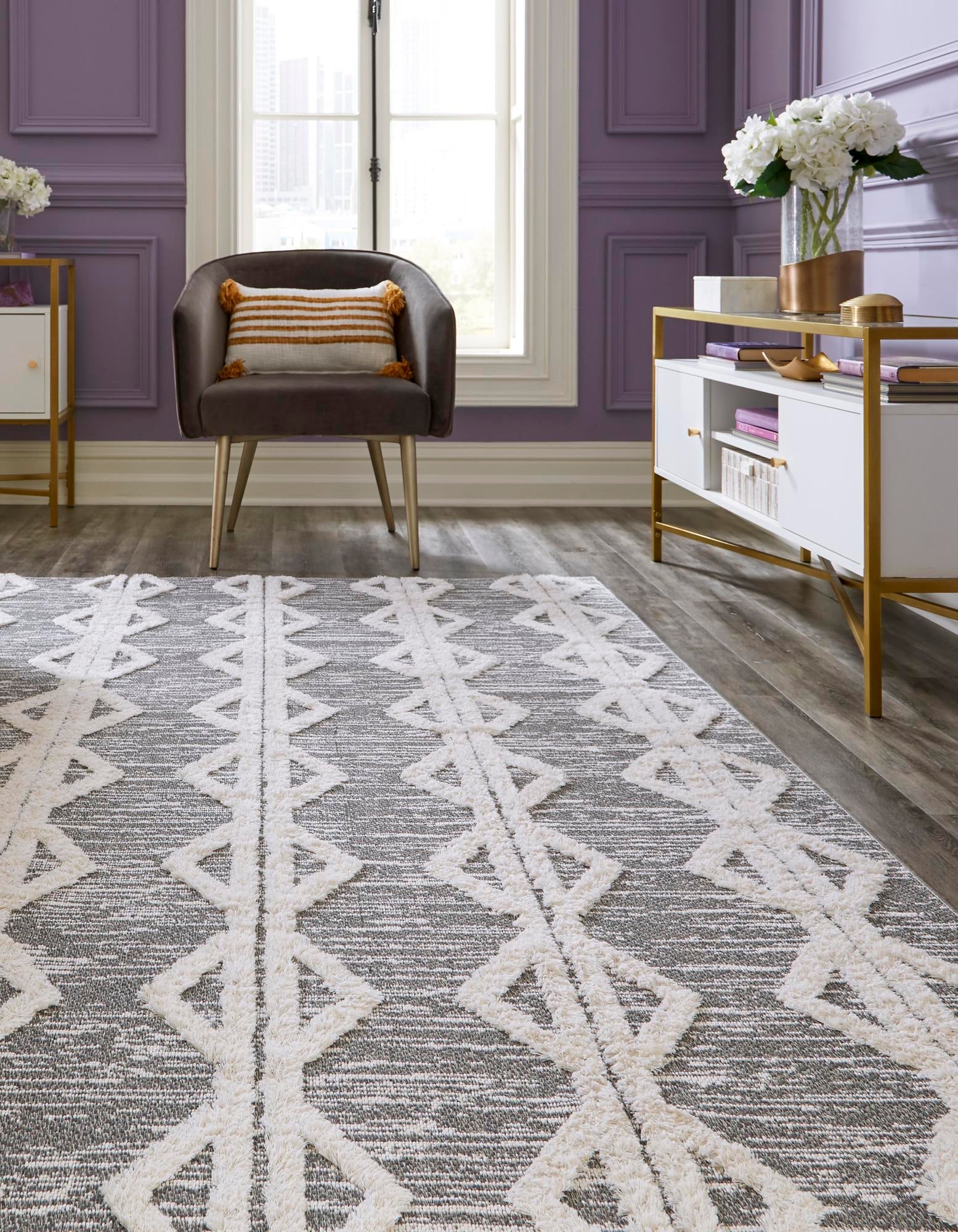 Marbella Meadows Collection Area Rug -  Azul