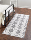 Marbella Meadows Collection Area Rug -  Azul Runner Anthracite Gray  lifestyle 37