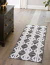 Marbella Meadows Collection Area Rug -  Azul Runner Black  lifestyle 58